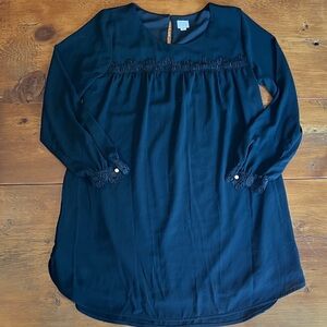 a new day black dress with Lace Accents